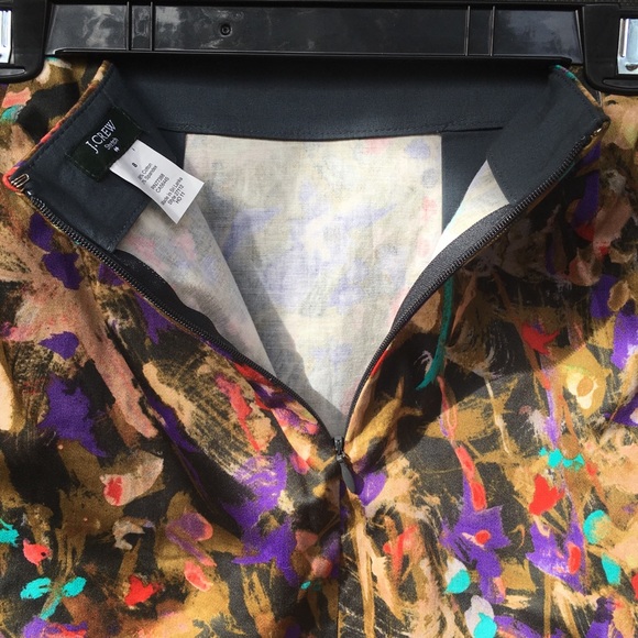 J. Crew Factory floral brushstroke stretch mini 8 - Picture 3 of 7